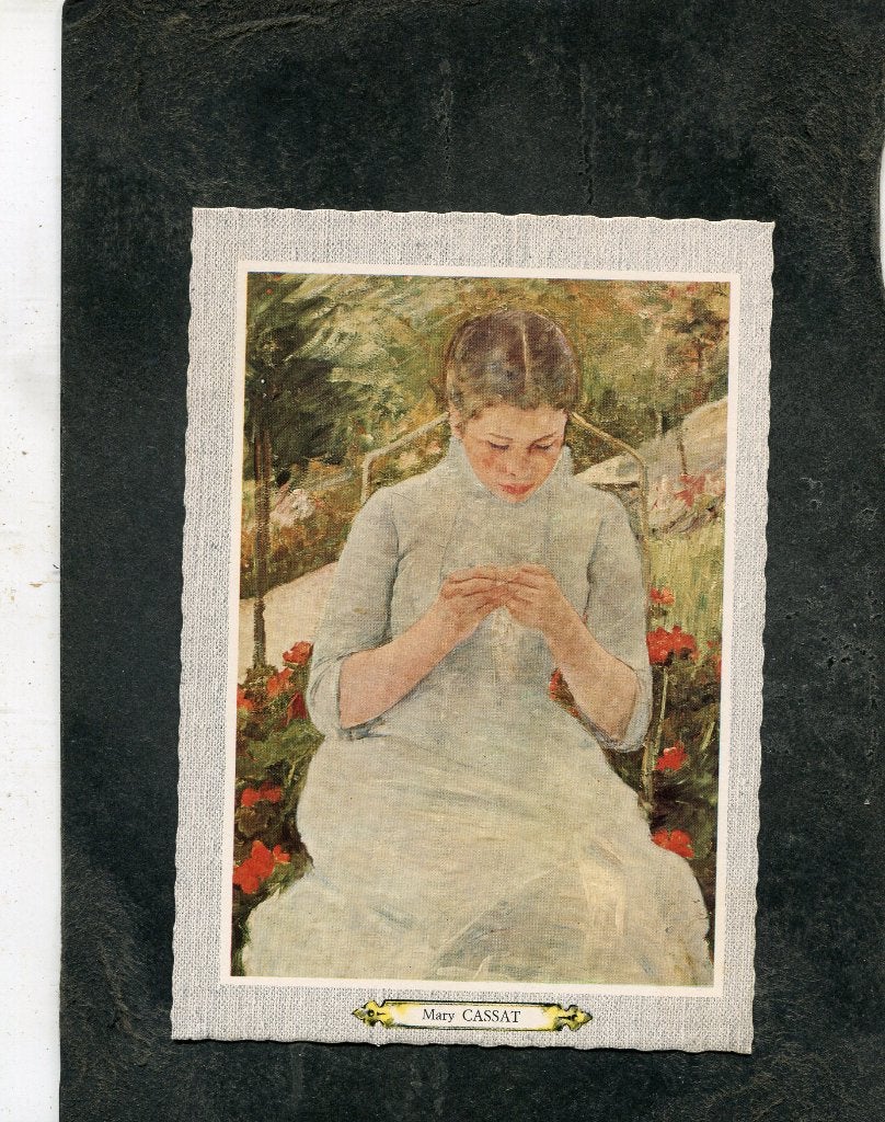 Ansicht Mary Cassat - Femme cousant, Verzamelen, Ansichtkaarten | Themakaarten, Verzenden, 1980 tot heden, Ongelopen