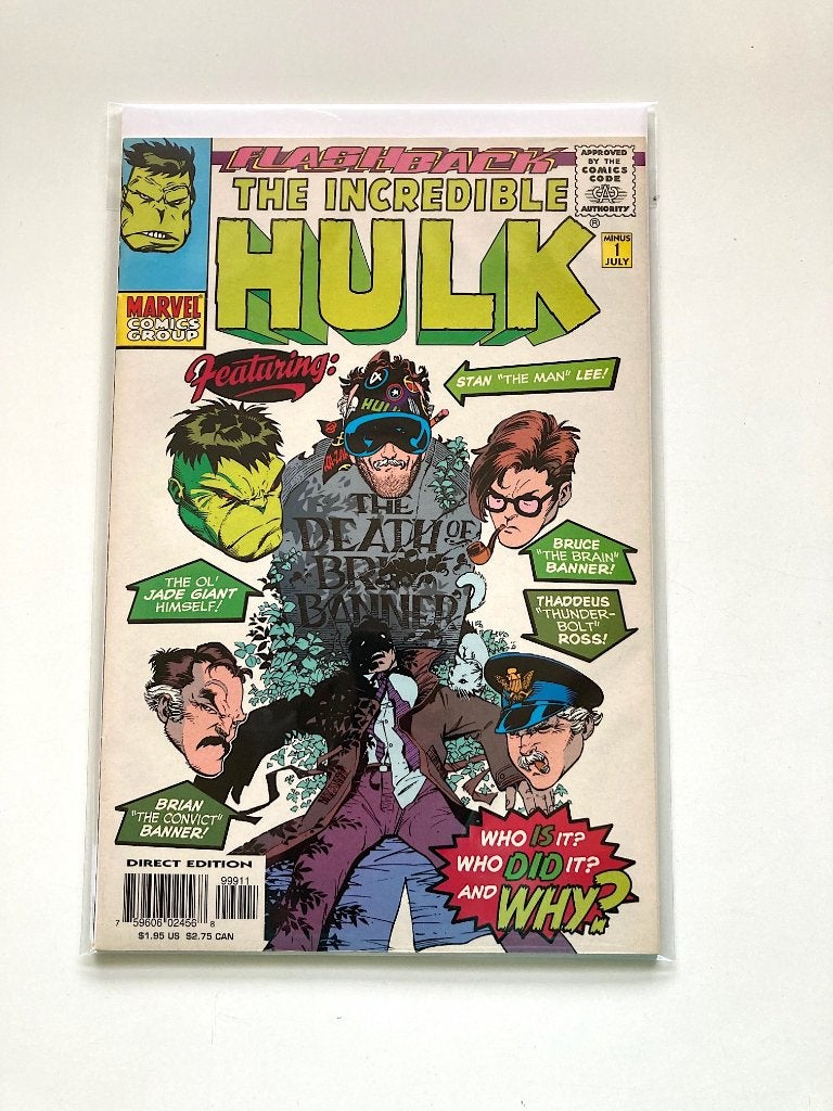 The Incredible Hulk -1 (Flashback Issue) Marvel Comics 1997, Amerika, Zo goed als nieuw, Peter David, Ophalen