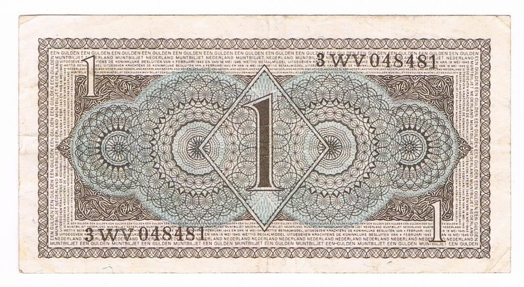 1 gulden 8-8-1949 Juliana, Postzegels en Munten, Bankbiljetten | Nederland, Ophalen of Verzenden, 1 gulden, Los biljet