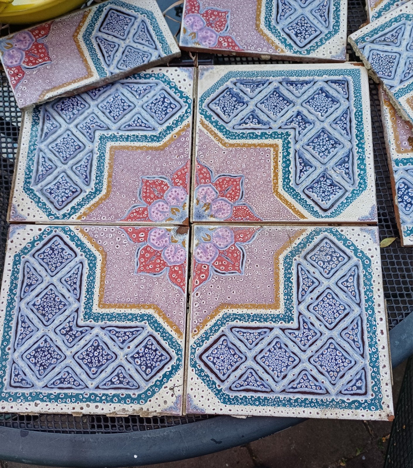 mozaiek tegels, Gaudi, vintage, Ophalen of Verzenden