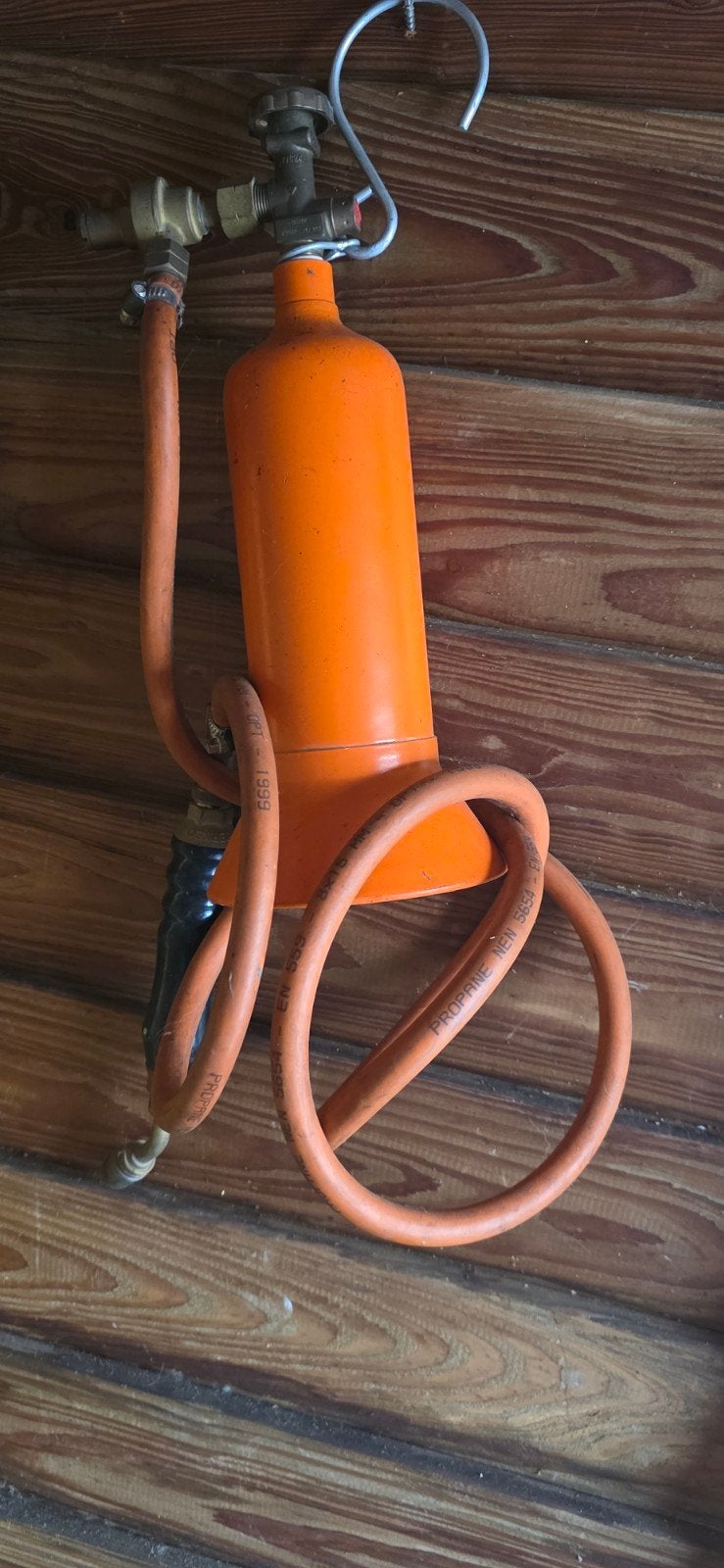 Propaanbrander met slang en gasflesaansluiting, Ophalen of Verzenden, Gebruikt