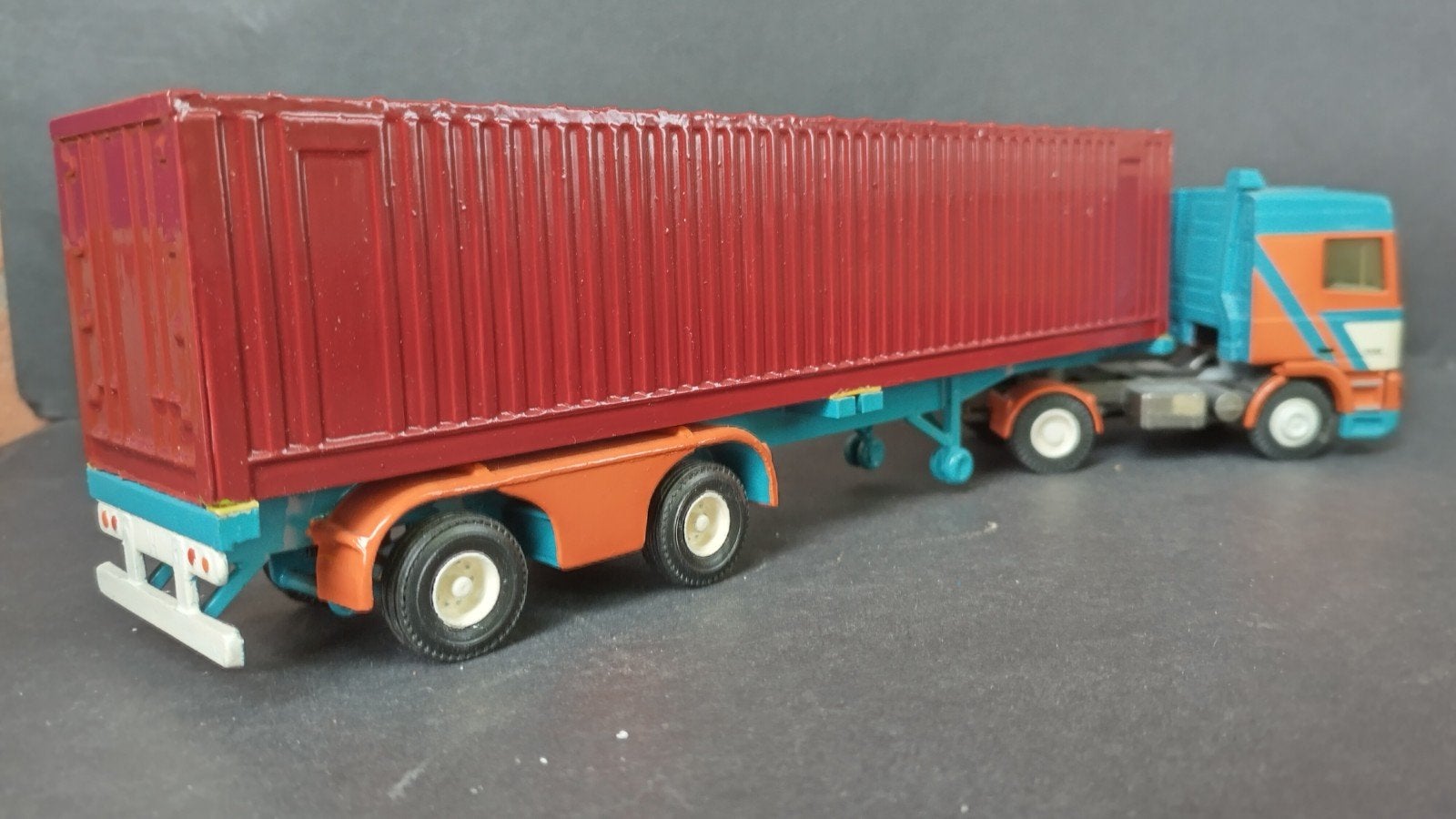 Daf 95 Container oplegger 1:50 Tekno Pol, Verzenden, ., Zo goed als nieuw, .