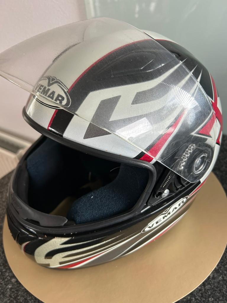 Motorhelm, maat 57 Vemar, Ophalen of Verzenden, Zo goed als nieuw, Medium