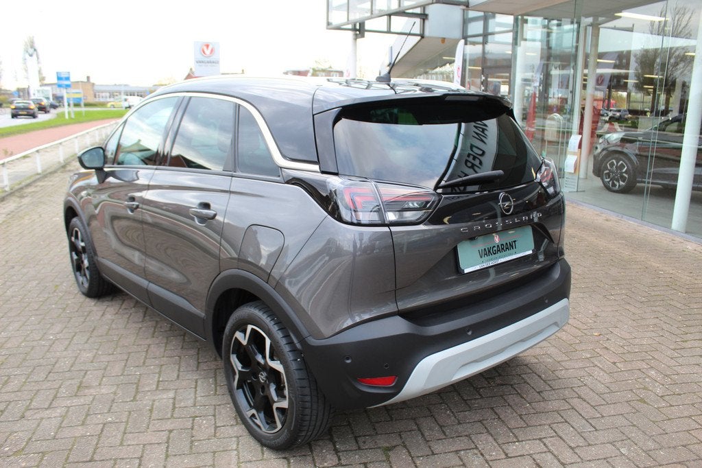 Opel Crossland 1.2-110pk Turbo Ultimate. Mooie en luxe hoogz, Auto's, Opel, 12 maanden, 840 kg, Gebruikt, Zwart