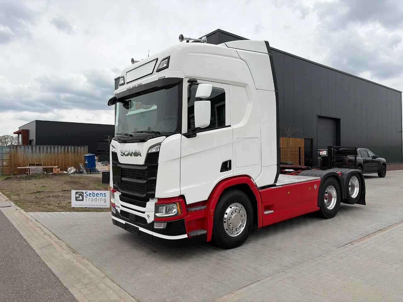 Scania R520 V8 NGS 6x2 tractor, retarder, full-air euro6, Automaat, Lederen bekleding, Euro 6, Scania