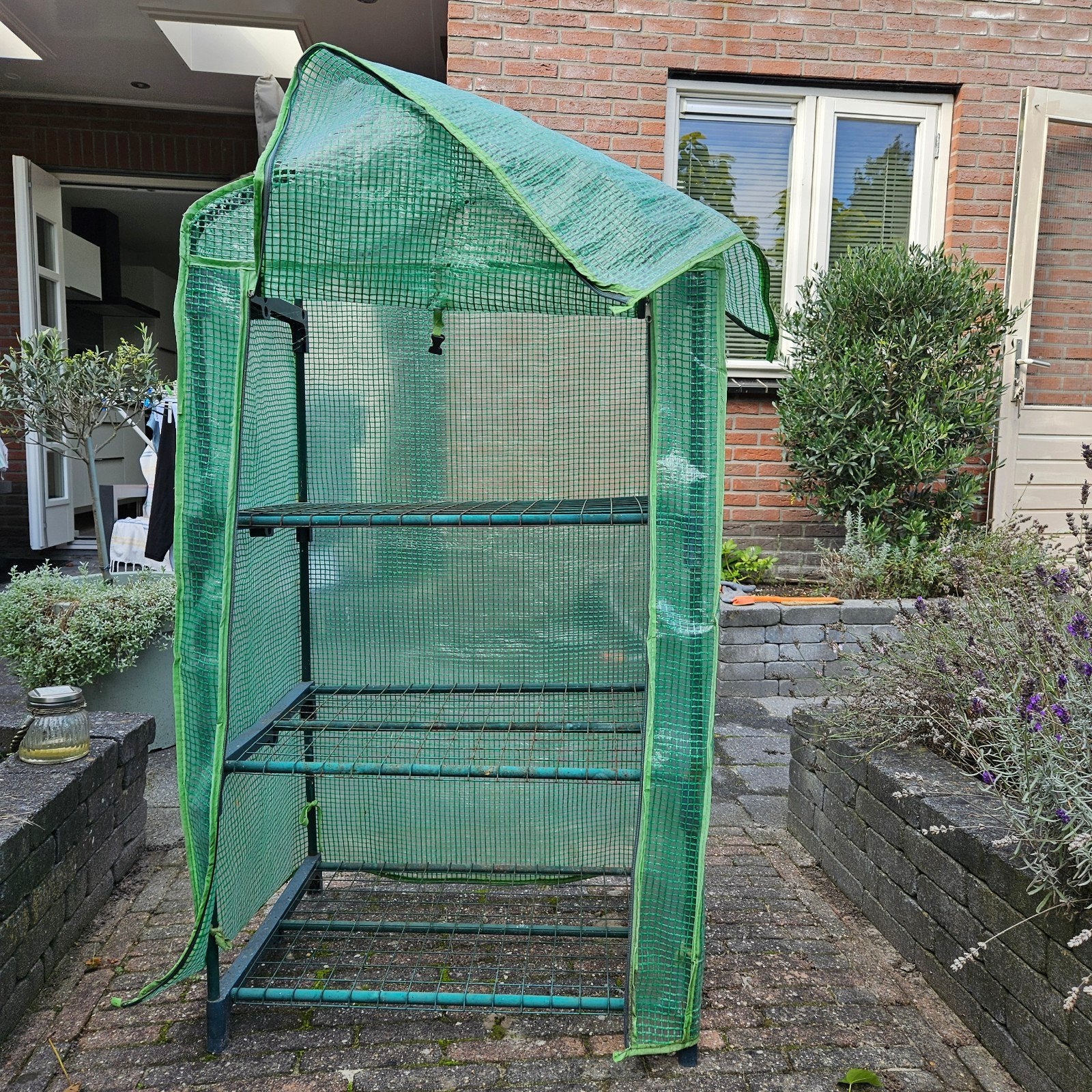 Compacte kweekkas met foliepanelen, Tuin en Terras, Gebruikt, Folie, Kweekkas, Ophalen