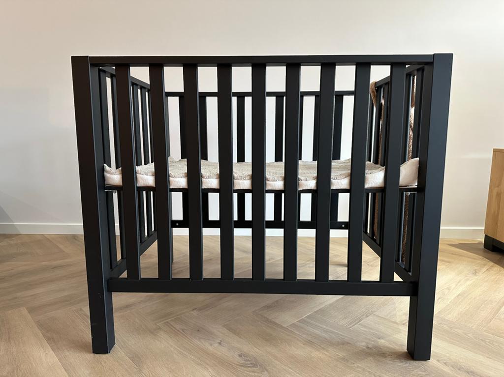 Europe Baby Casper Box zwart, Kinderen en Baby's, Boxen, Ophalen, Zo goed als nieuw, Rond, Boxkleed