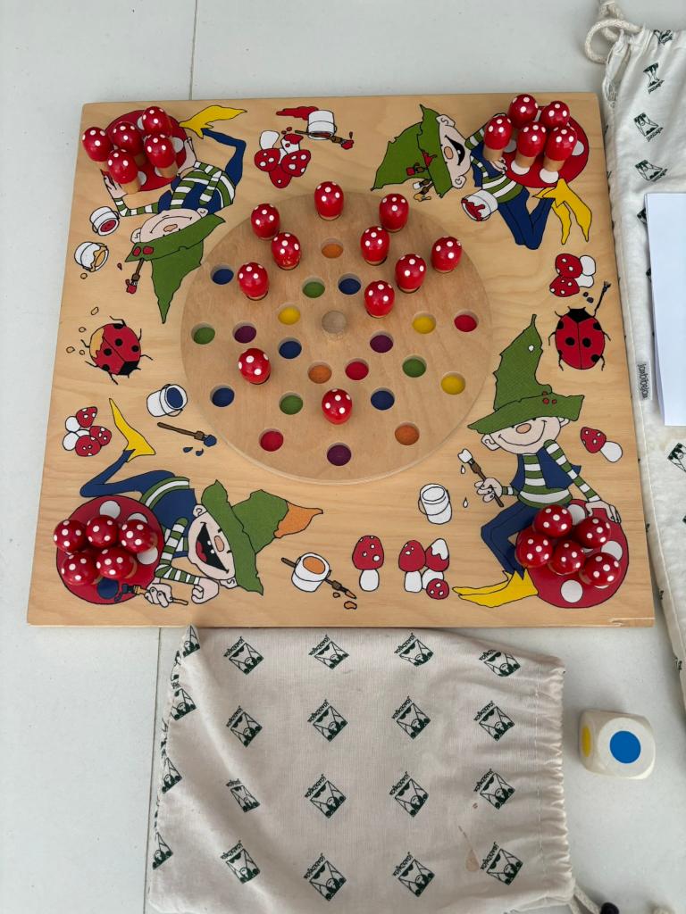 Leuk en leerzaam janbibjan paddestoelenspel kleuren spel!, Ophalen of Verzenden