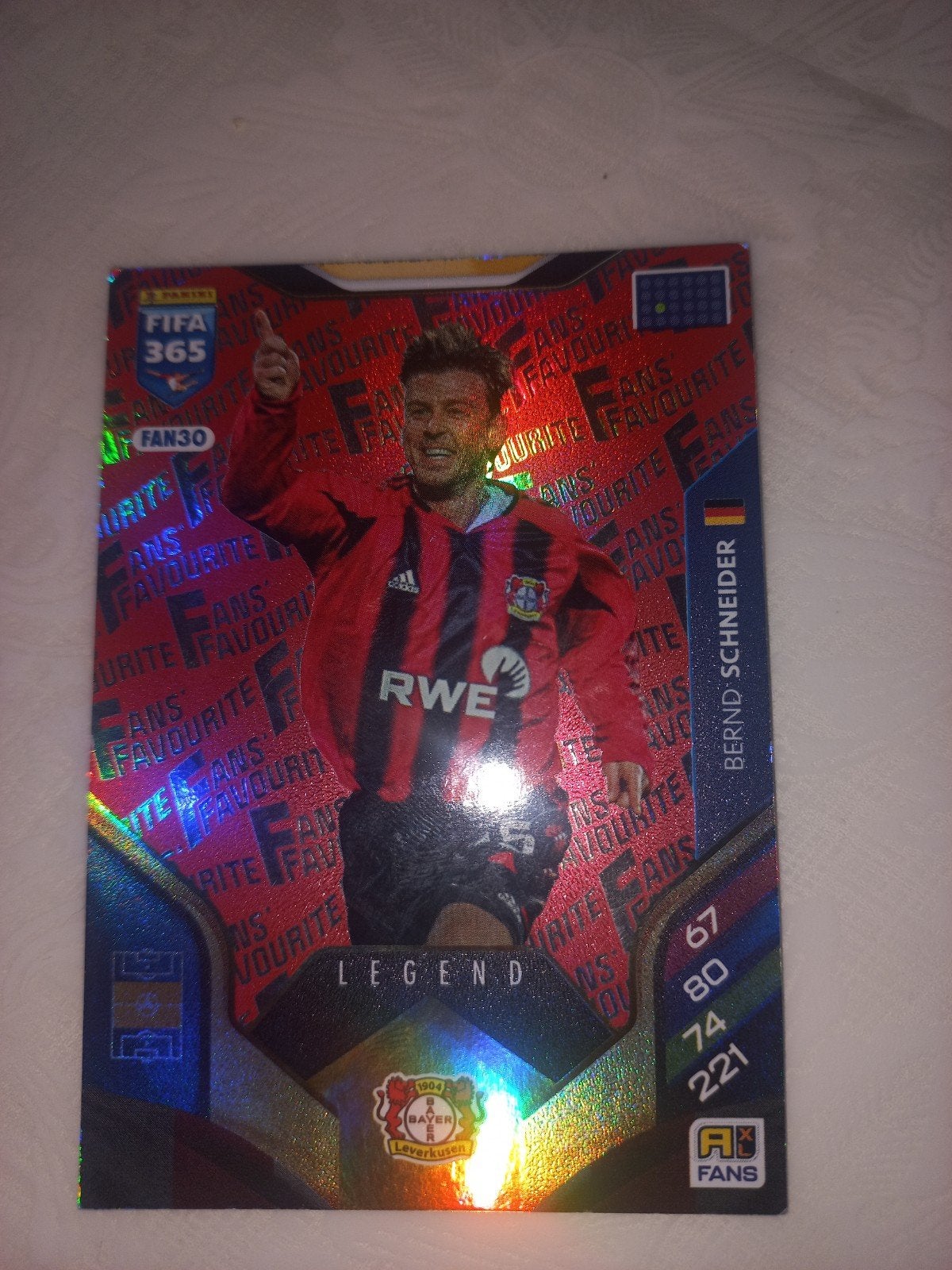 FIFA 365 Adrenalyn XL Bernd Schneider Legend Kaart, Ophalen of Verzenden