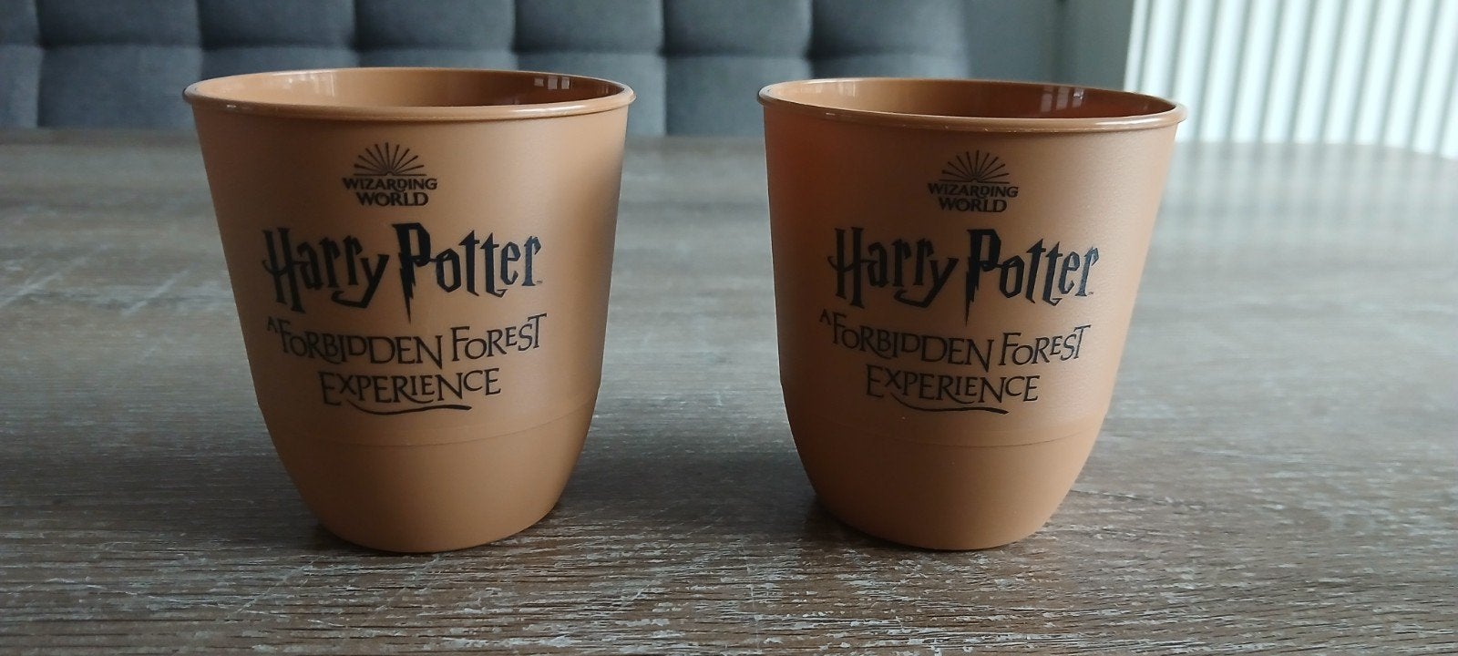 2 bekers Harry potter Forbidden Forest Experience wizarding, Ophalen of Verzenden, Zo goed als nieuw, Gebruiksvoorwerp