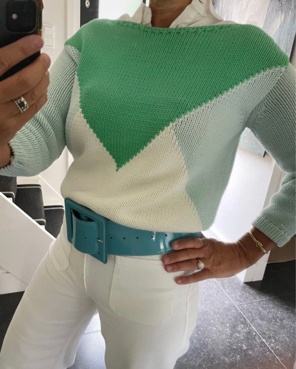 Essentiel Antwerp, katoenen trui, prachtige kleuren, S/M, Ophalen of Verzenden, Zo goed als nieuw, Maat 38/40 (M), Meerkleurig