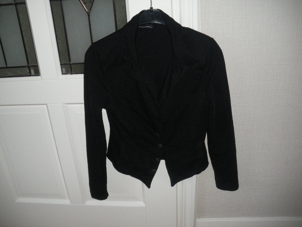 nieuw heel leuk zwart zomer jasje mt 38 merk angelle milan, Kleding | Dames, Ophalen of Verzenden, Nieuw, Maat 38/40 (M), Zwart