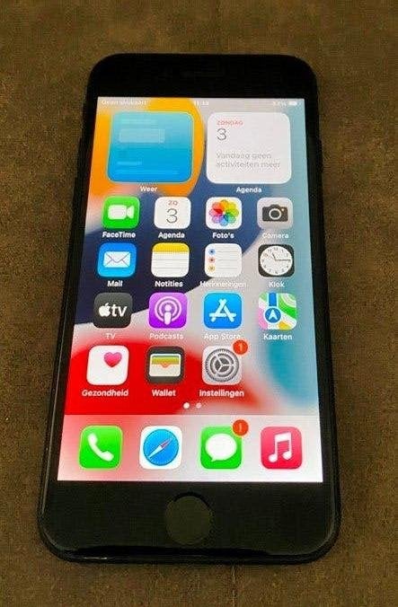 iPhone 7 - 128GB - Zwart, Telecommunicatie, Mobiele telefoons | Apple iPhone, Zwart, 88 %, Ophalen of Verzenden, Zonder simlock