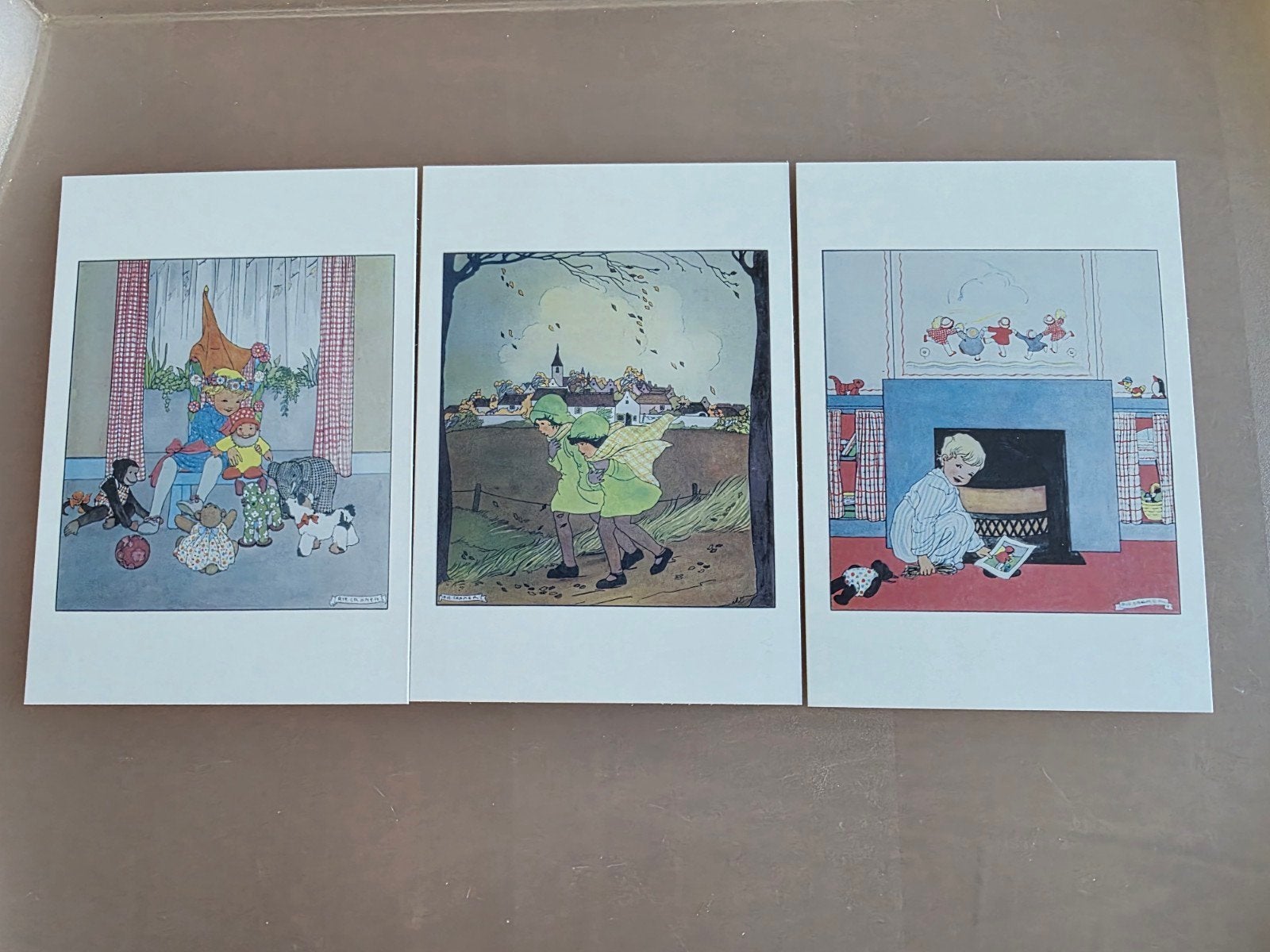 3 kaarten postkaarten van Rie Cramer November (3 sets !), Ophalen of Verzenden
