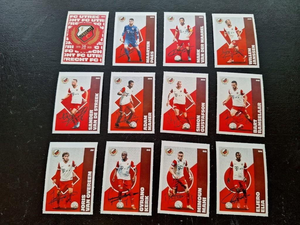 Complete set stickers FC Utrecht 2020-21, Verzamelen, Sportartikelen en Voetbal, Ophalen of Verzenden, Zo goed als nieuw, F.C. Utrecht
