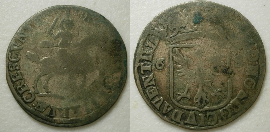 PD11490 Deventer Rijderschelling 169, Postzegels en Munten, Munten | Nederland, Vóór koninkrijk, Zilver, 25 cent, Ophalen of Verzenden