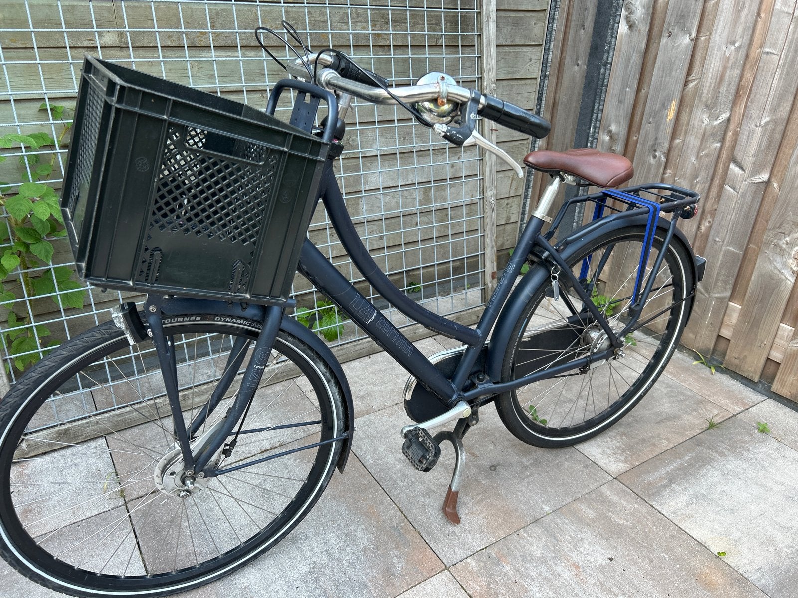 Cortina U4 Transportfiets Dames - Donkerblauw, Fietsen en Brommers, Terugtraprem, Versnellingen, Ophalen, Overige merken
