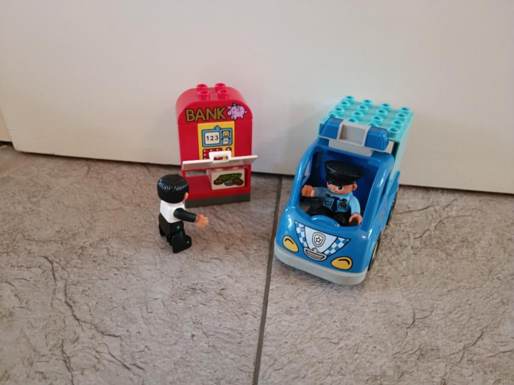 Duplo politieauto 10809, Ophalen of Verzenden, Zo goed als nieuw, Compleet, Duplo