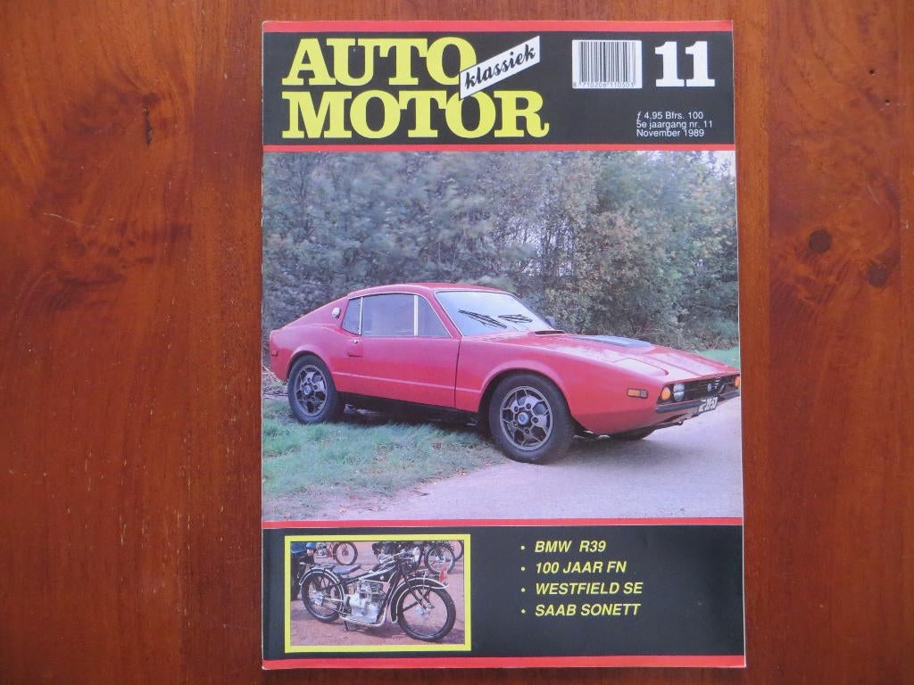 Auto Motor Klassiek 11 1989 BMW R39, Saab Sonett, Westfield, Ophalen of Verzenden, Nieuw, Overige merken