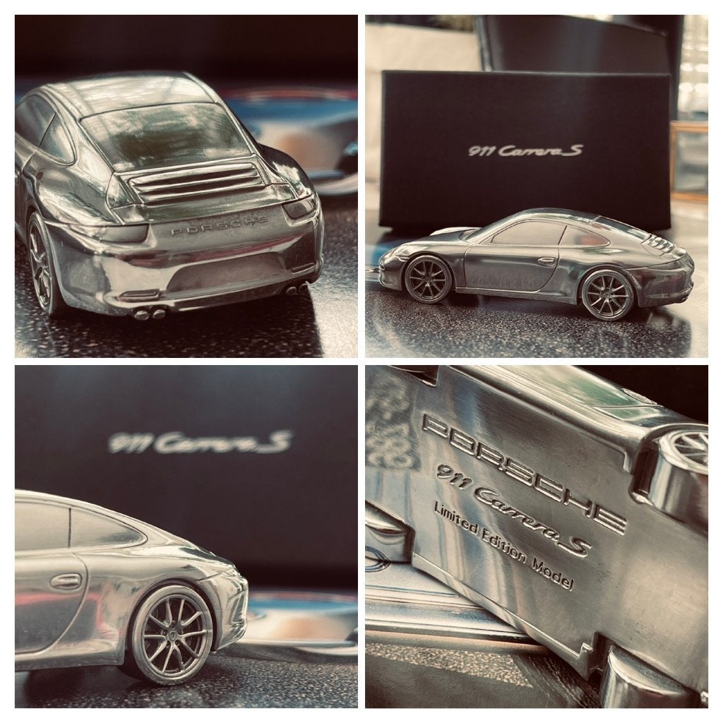 Porsche Dealer Edition 911 Carrera S Aluminium 1:43 (991), Overige merken, Auto, Info@porsche.de, Ophalen of Verzenden