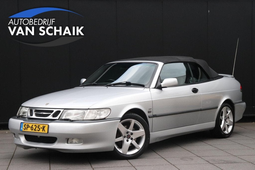 Saab 9-3 Cabrio 2.0 Turbo Aero | RHD | AUTOMAAT | MEMORY | L, Auto's, Saab, Gebruikt, Zwart, 4 cilinders, Cabriolet