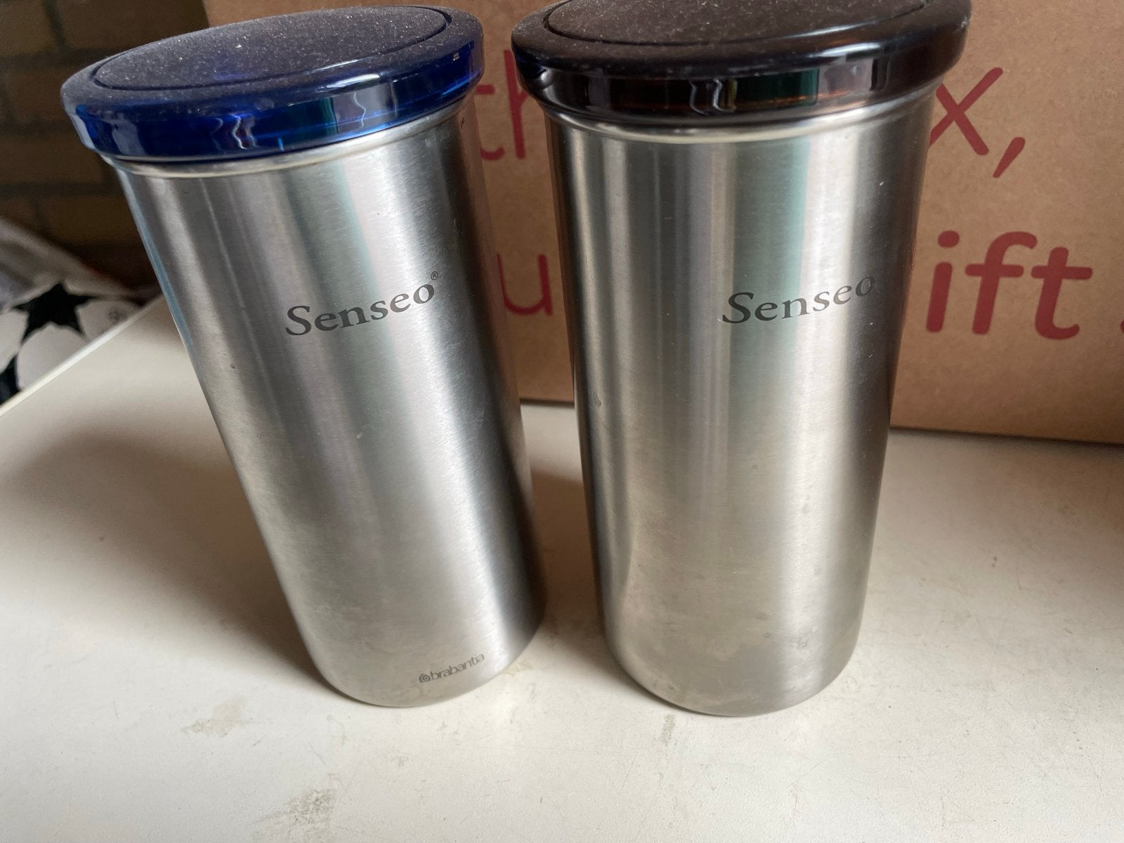 Senseo Brabantia Koffiepad Bewaarbussen (2 stuks), Ophalen, Koffiepads en cups, Gebruikt, Overige modellen