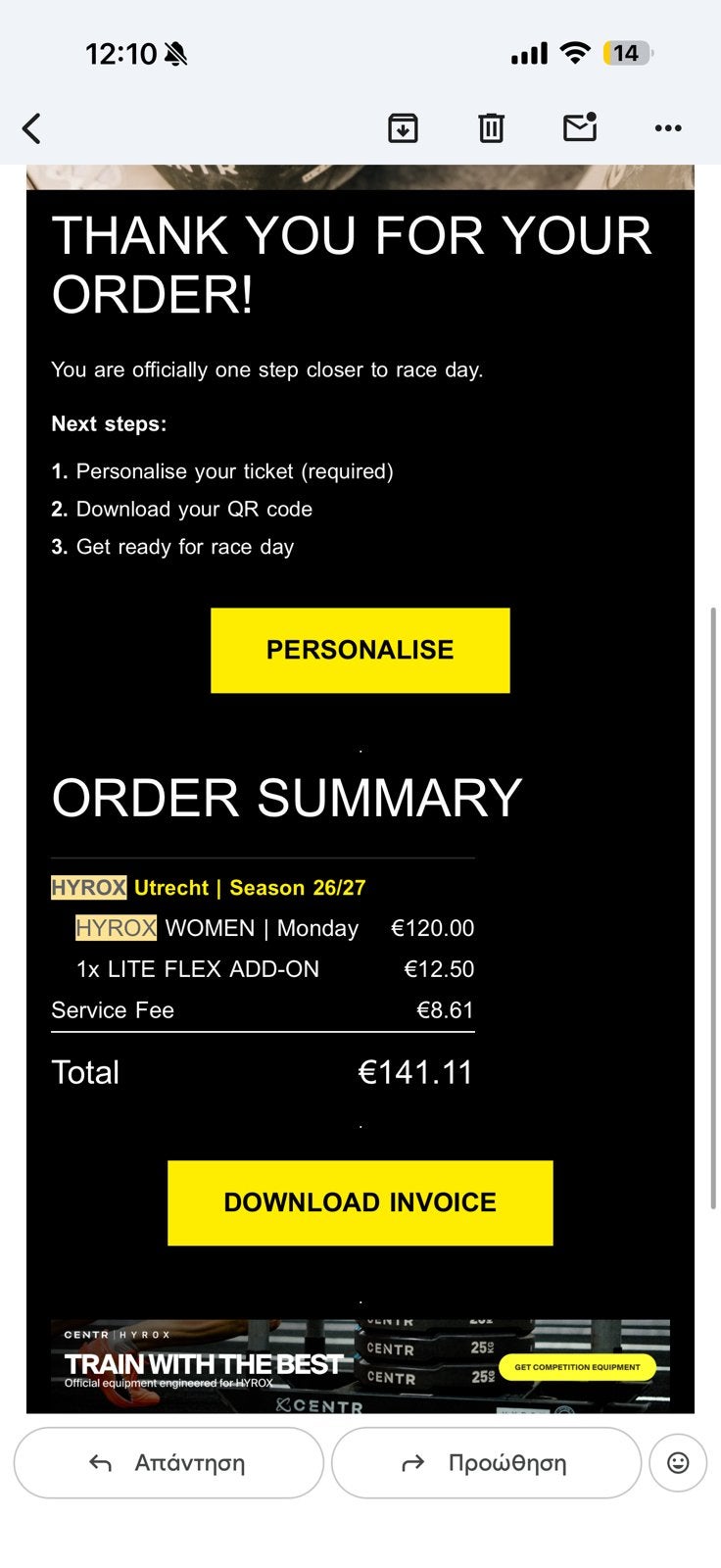 HYROX Utrecht Women Solo 30 November 2026 Monday, Tickets en Kaartjes, Eén persoon