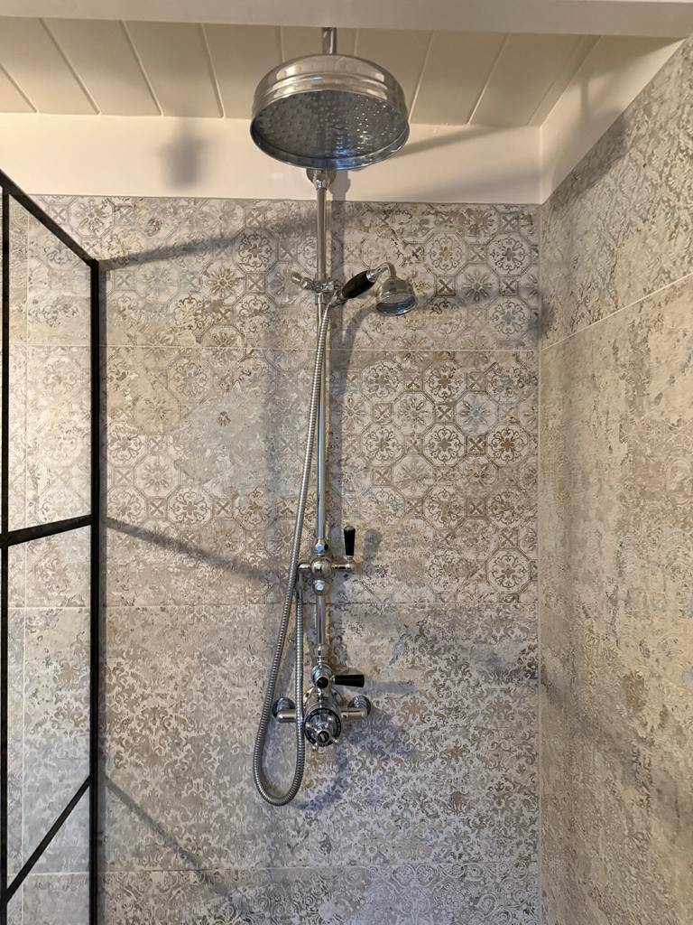 Hudson Reed regendouche klassiek Elizabeth en handdouche, Doe-het-zelf en Verbouw, Ophalen of Verzenden, Gebruikt, Rvs, Douche