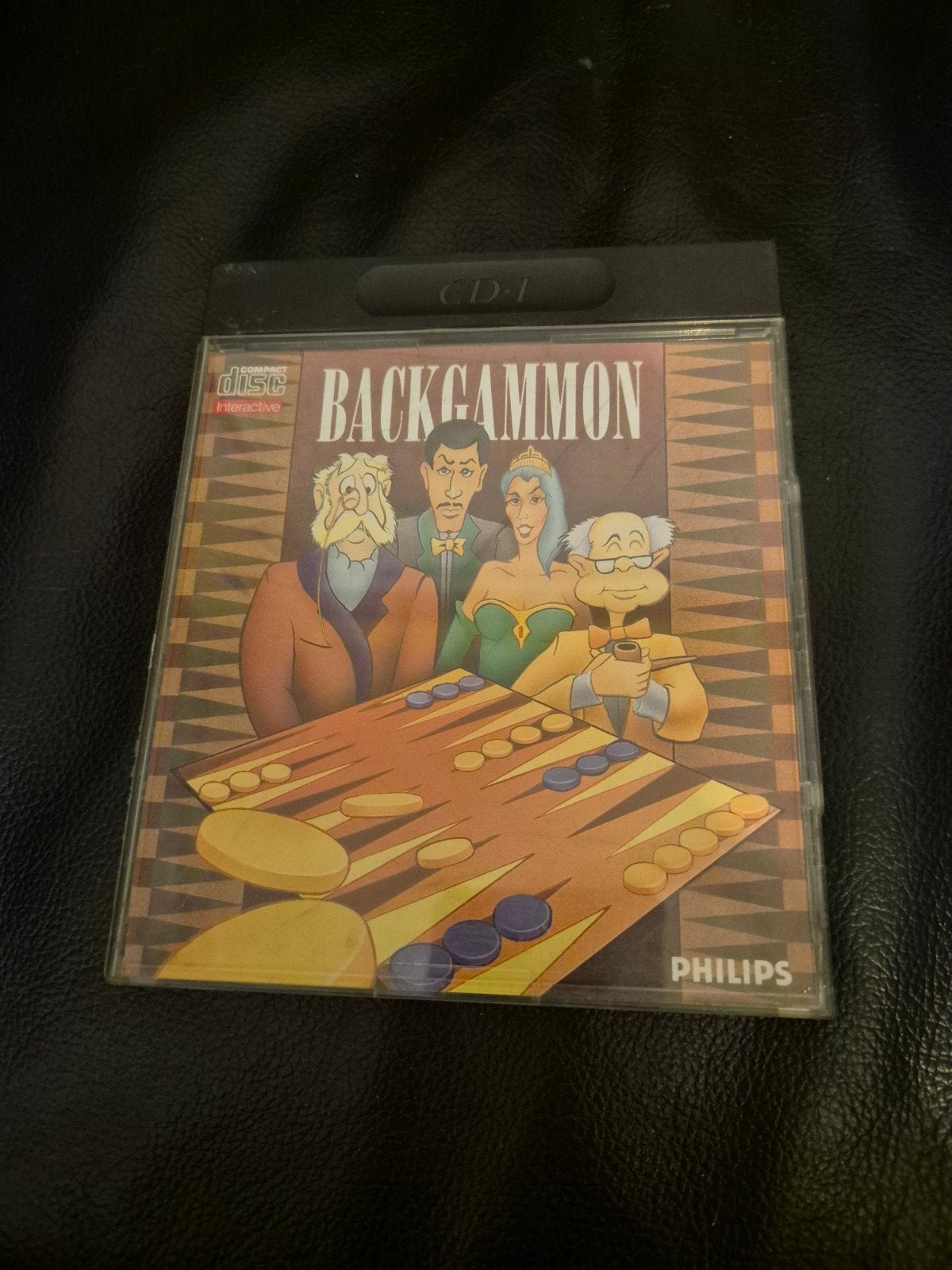 Backgammon - Philips CD-i (CD-I) - Zo goed als nieuw, Spelcomputers en Games, Overige genres, 2 spelers, Eén computer, Ophalen of Verzenden