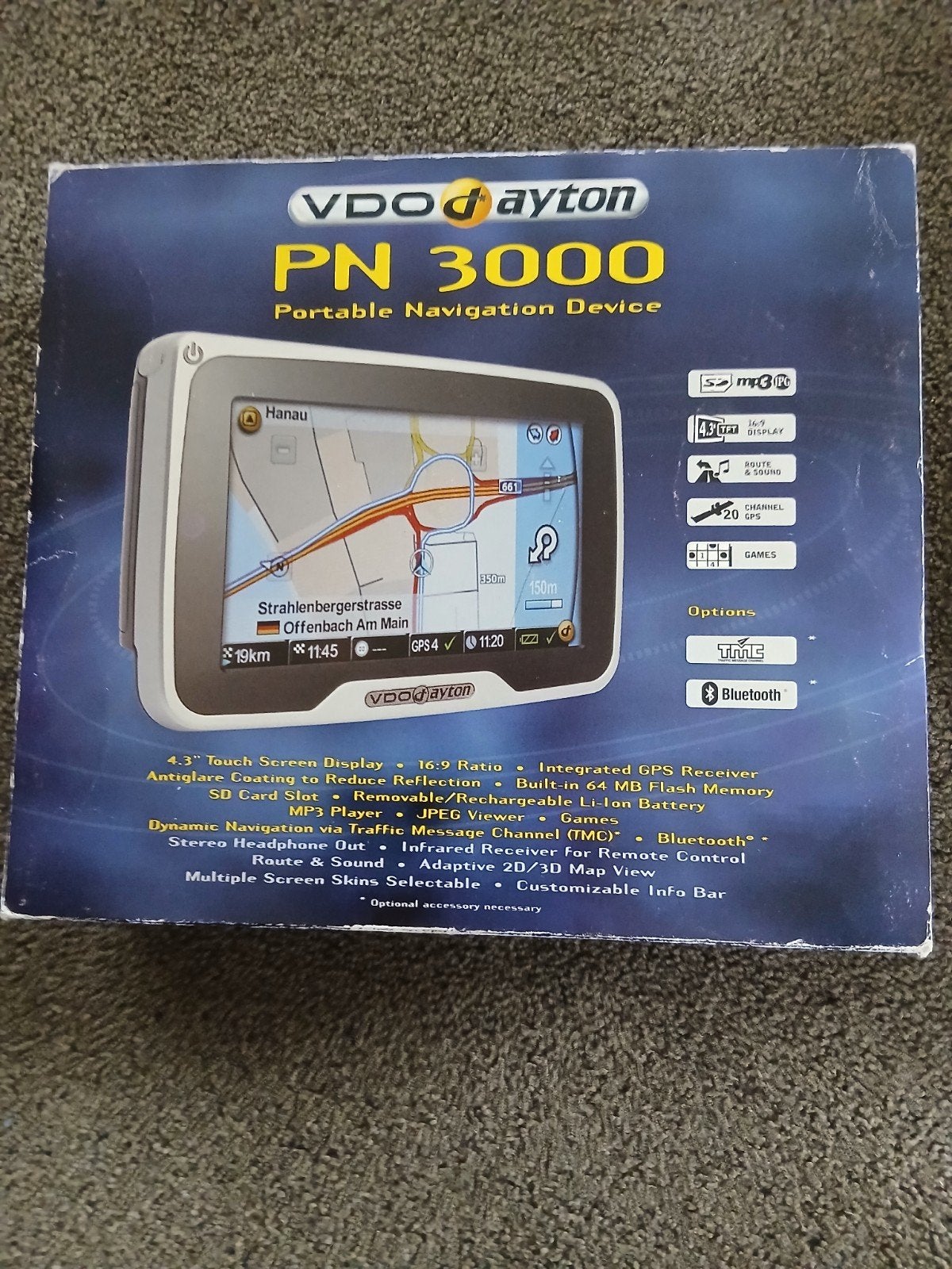 VDO Dayton PN 3000 Draagbaar Navigatiesysteem, Ophalen of Verzenden, Zo goed als nieuw