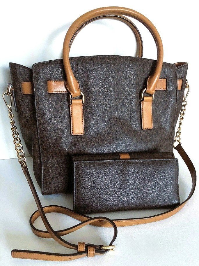Originele Michael Kors tas - handtas crossbody + portemonnee, Verzenden, Zo goed als nieuw, Bruin, Handtas