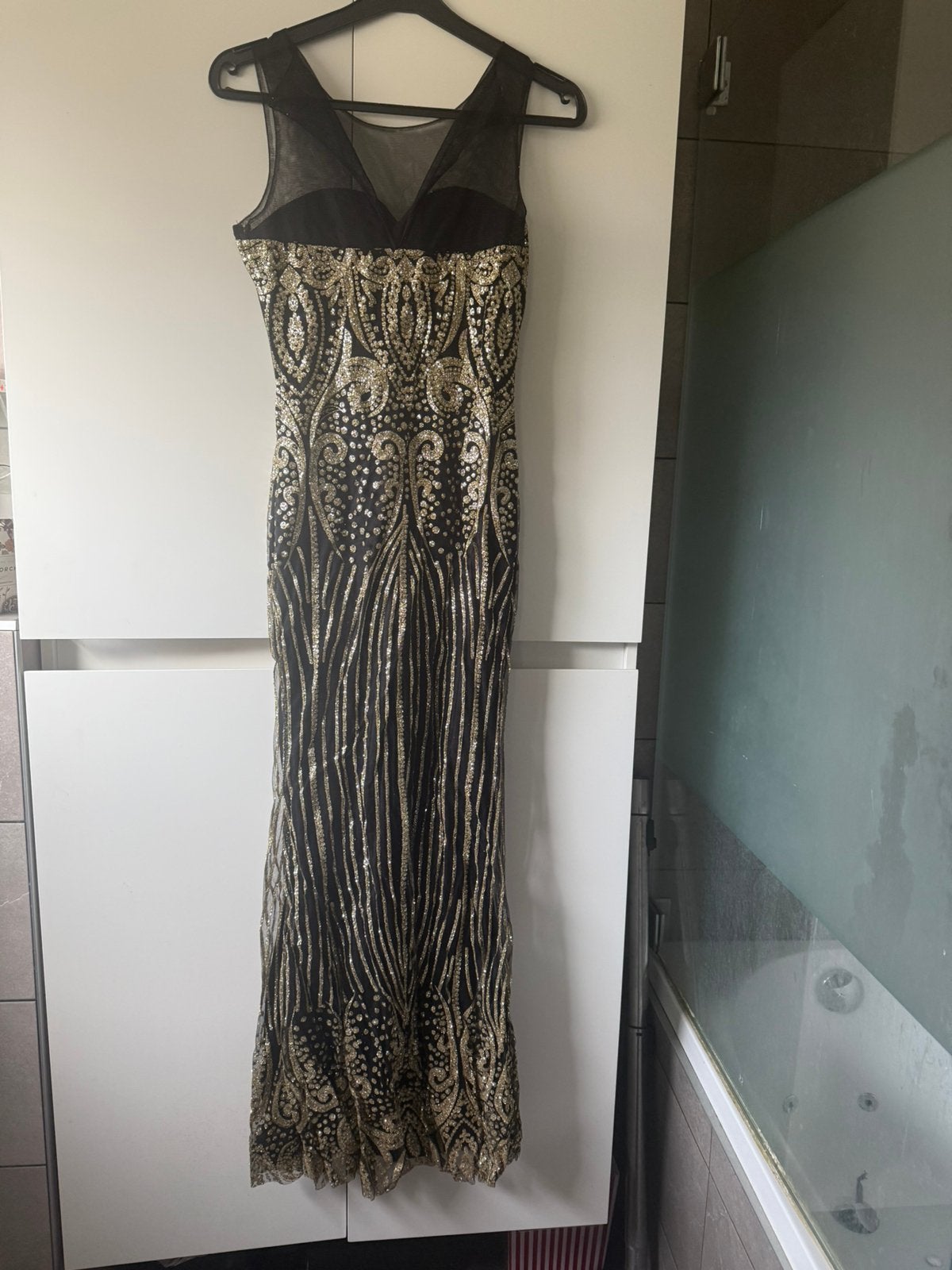 Gala jurk maat xs, Galajurk, Zwart, Ophalen of Verzenden, Zo goed als nieuw