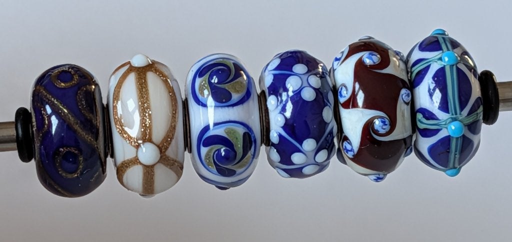 Trollbeads De complete BLUE CHRISTMAS kerst set, samen €125, -, Verzenden, -, Zo goed als nieuw