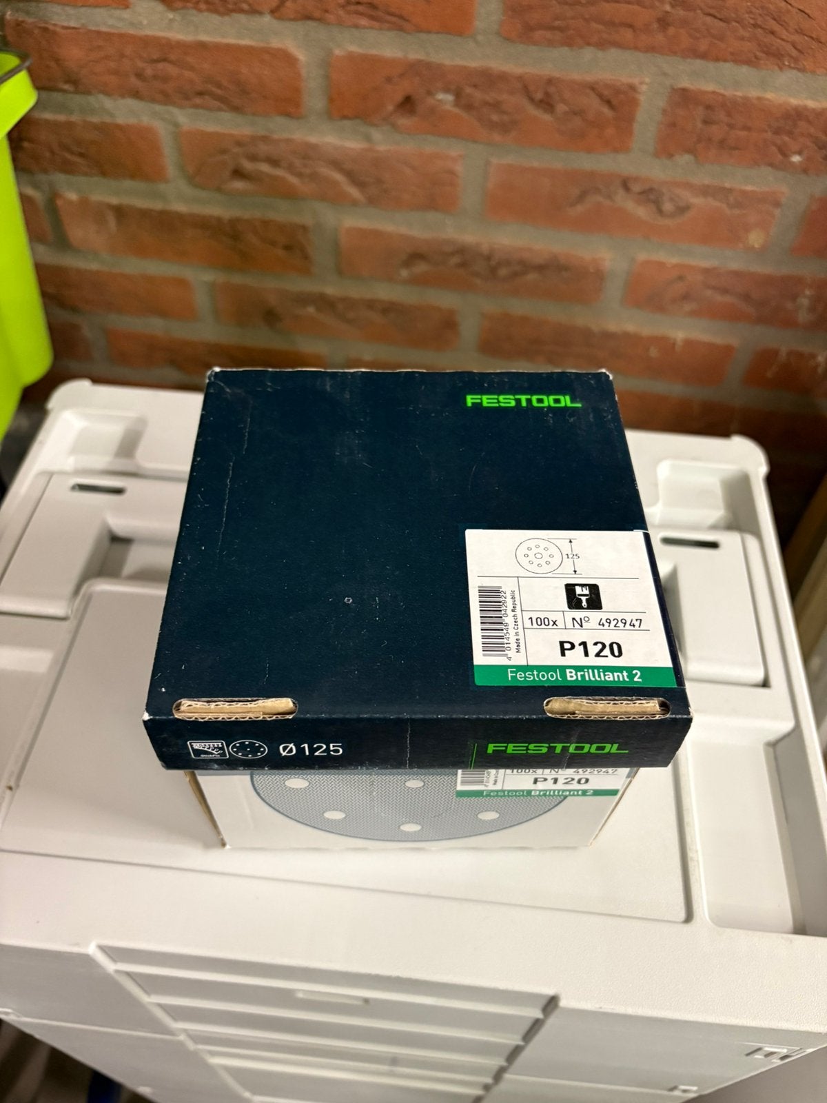Nieuwe doos festool d125 p120 gr 100 schuurpier, Ophalen of Verzenden, Nieuw