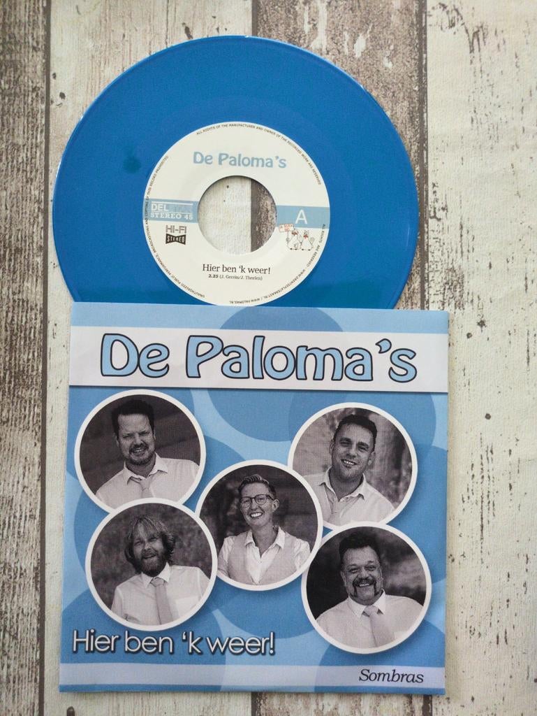 De Paloma's - Hier ben 'k weer! - Blauwe 7 inch single, 7 inch, Single, Ophalen of Verzenden, Nieuw in verpakking