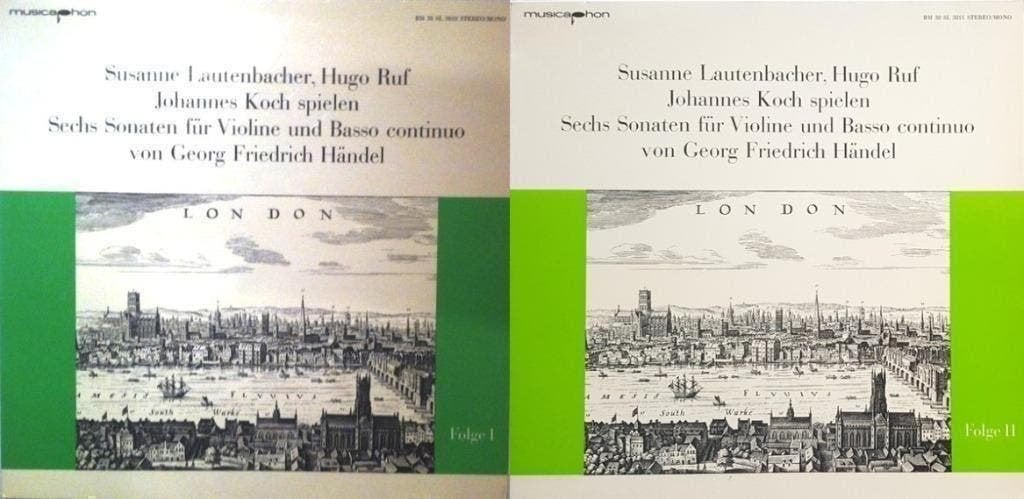 Lautenbacher Koch Sonaten Violine Basso GF Handel VOL 1&2, Cd's en Dvd's, Vinyl | Klassiek, Kamermuziek, Ophalen of Verzenden