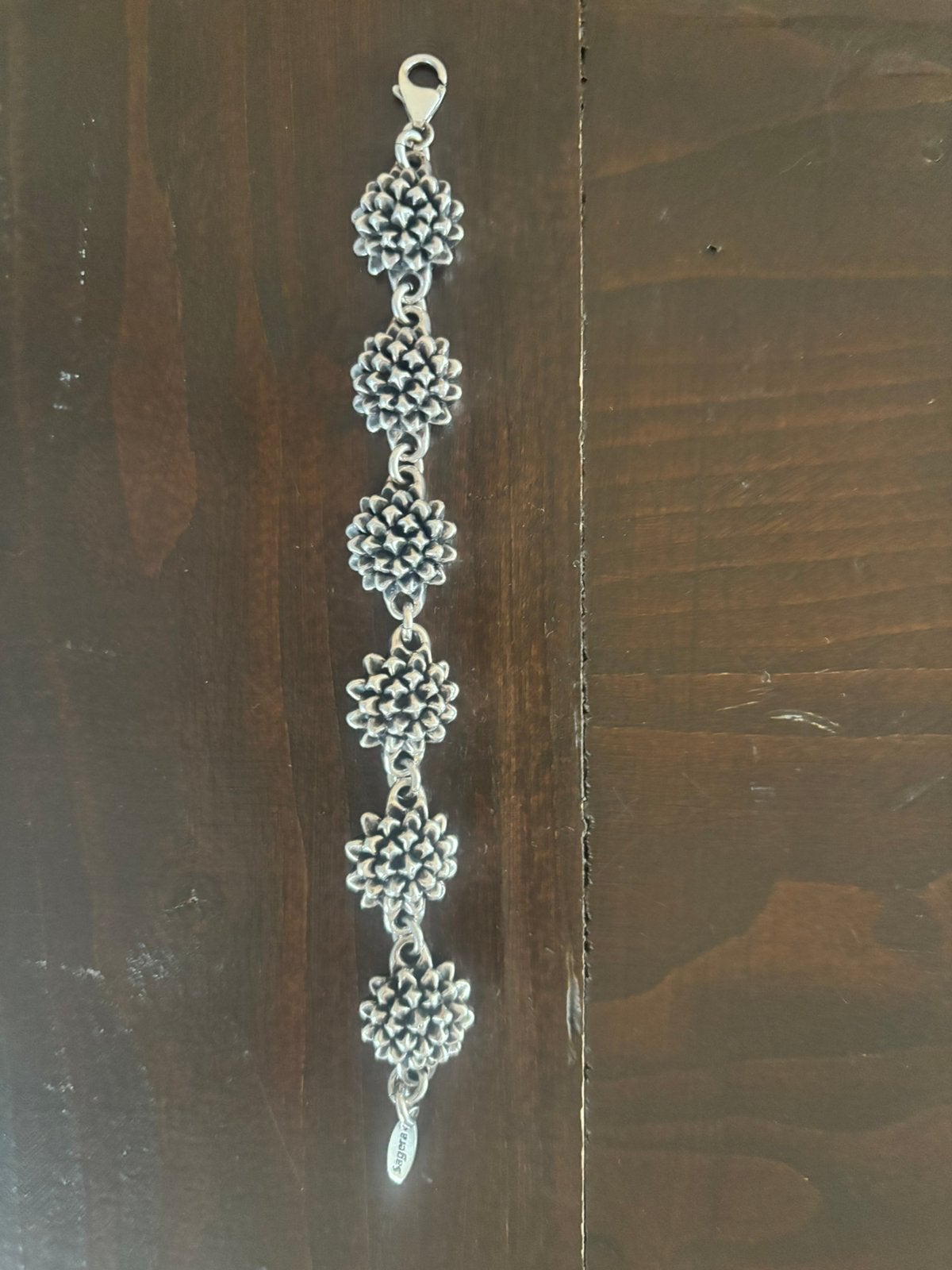 Nieuw echt zilver armband bloemen., Ophalen of Verzenden, Nieuw, Zilver, Zilver
