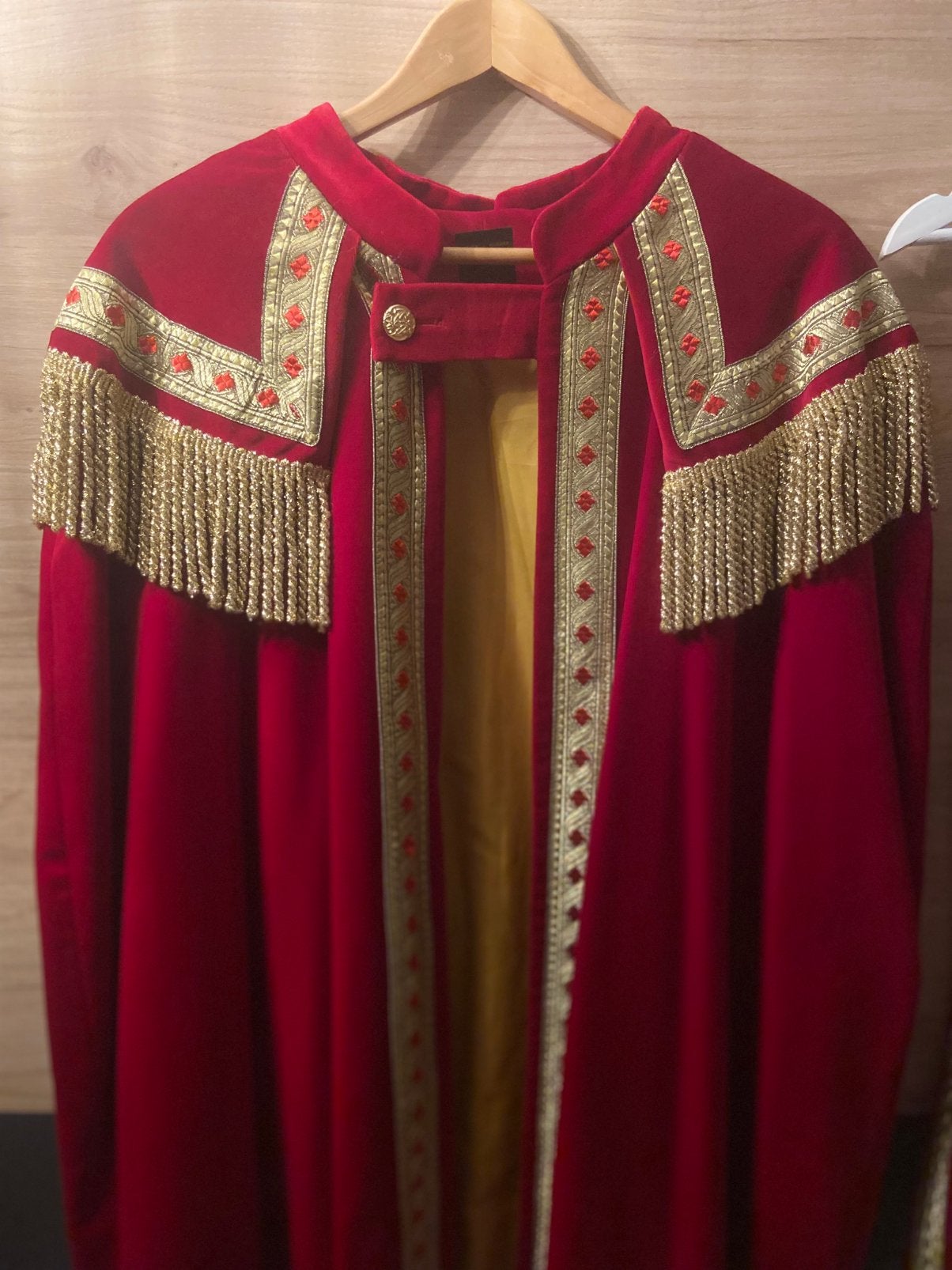 Sinterklaas mantel & mijter, Ophalen of Verzenden, Zo goed als nieuw