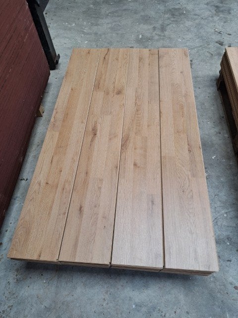 laminaat vloer gebruikt 16m² partij nr.2, Ophalen, Gebruikt, 50 tot 150 cm, 10 m² of meer