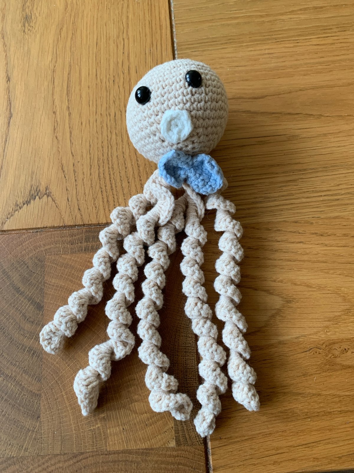 Gehaakte Octopus Rammelaar - Handgemaakt Baby Speelgoed, Ophalen of Verzenden, Nieuw, Rammelaar