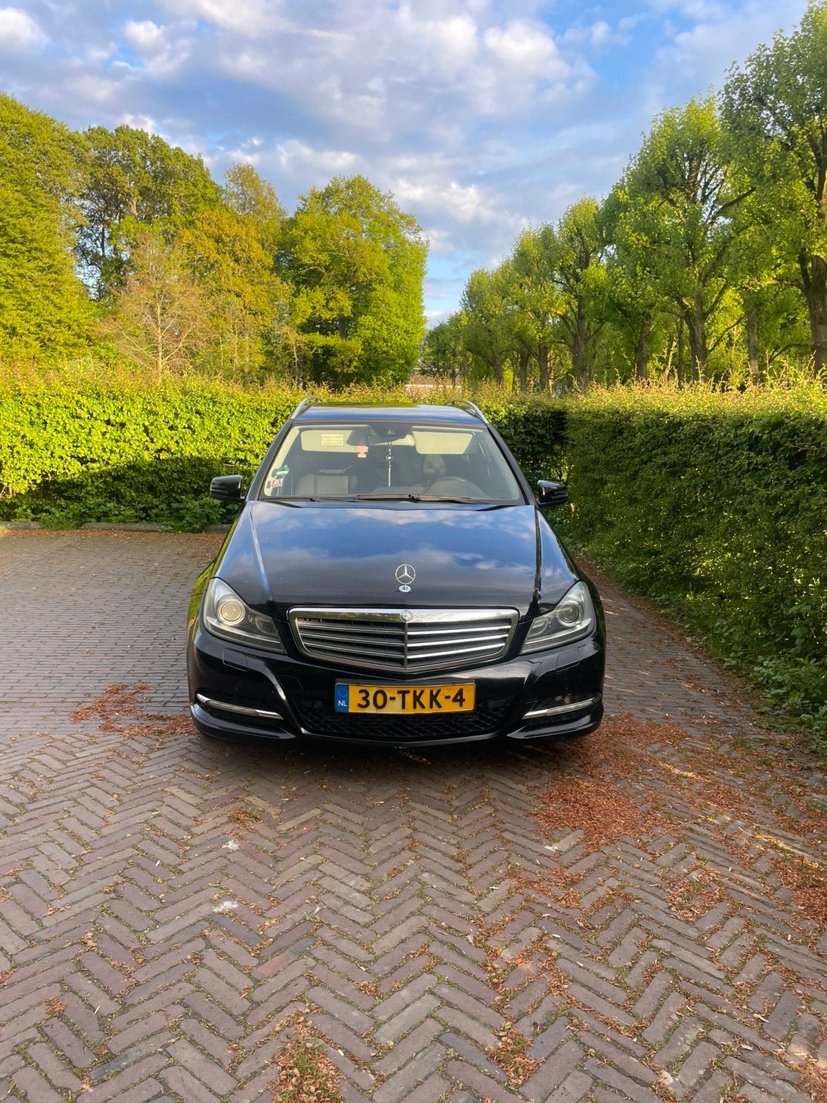 Mercedes-Benz C-Klasse C200cdi BE Estate Aut7 2012 Zwart, Auto's, Mercedes-Benz, Automaat, 1800 kg, 4 cilinders, Zwart