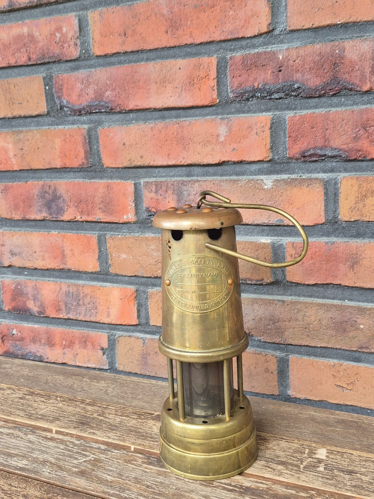 Antieke Messing Mijnwerkerslamp - Welbeck UK, Ophalen of Verzenden