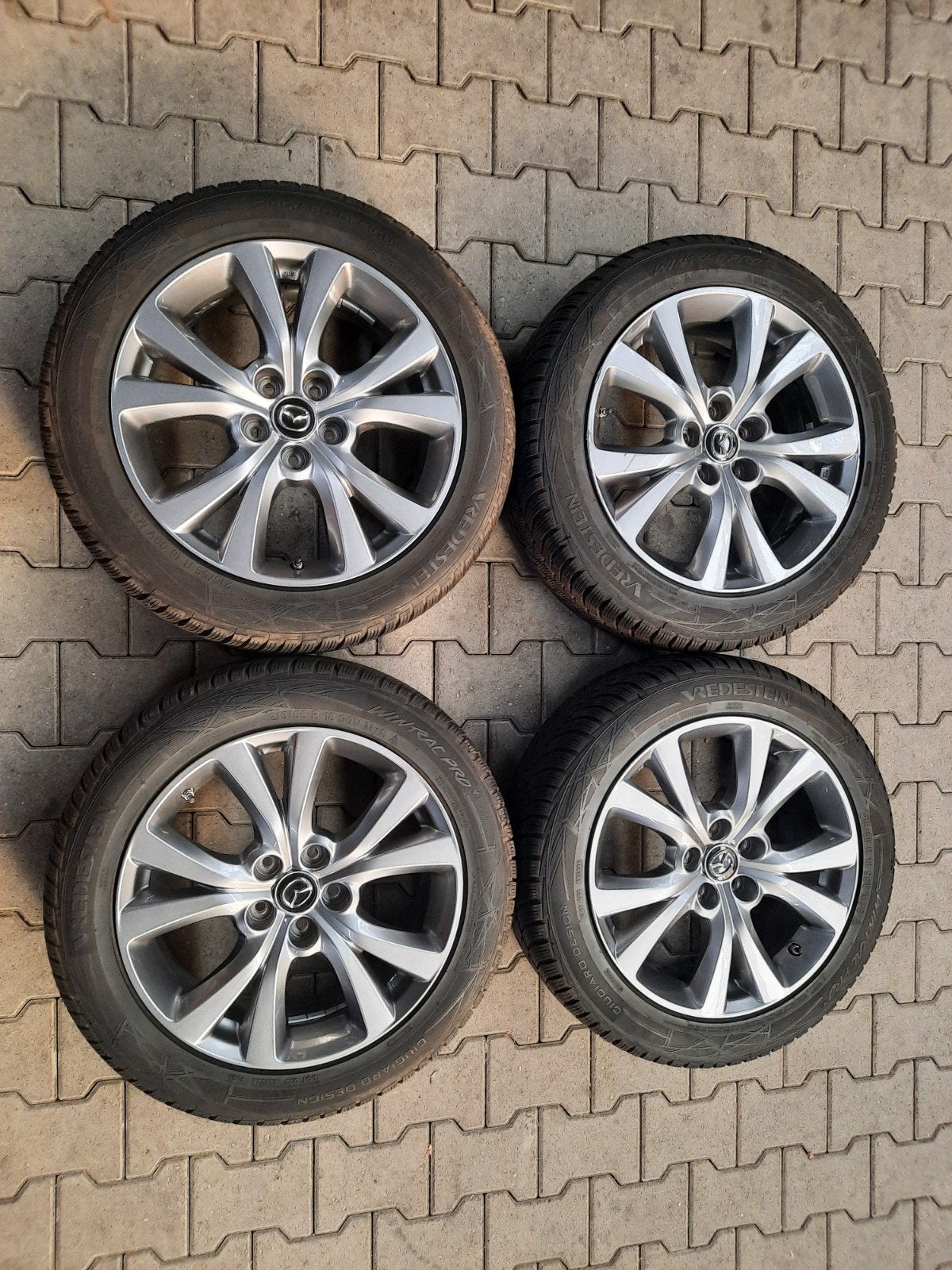 18 inch velgen 5×114.3 OEM MAZDA CX-30 MX-30 CX-3 WINTERSET, 18 inch, Banden en Velgen, Personenwagen, Gebruikt