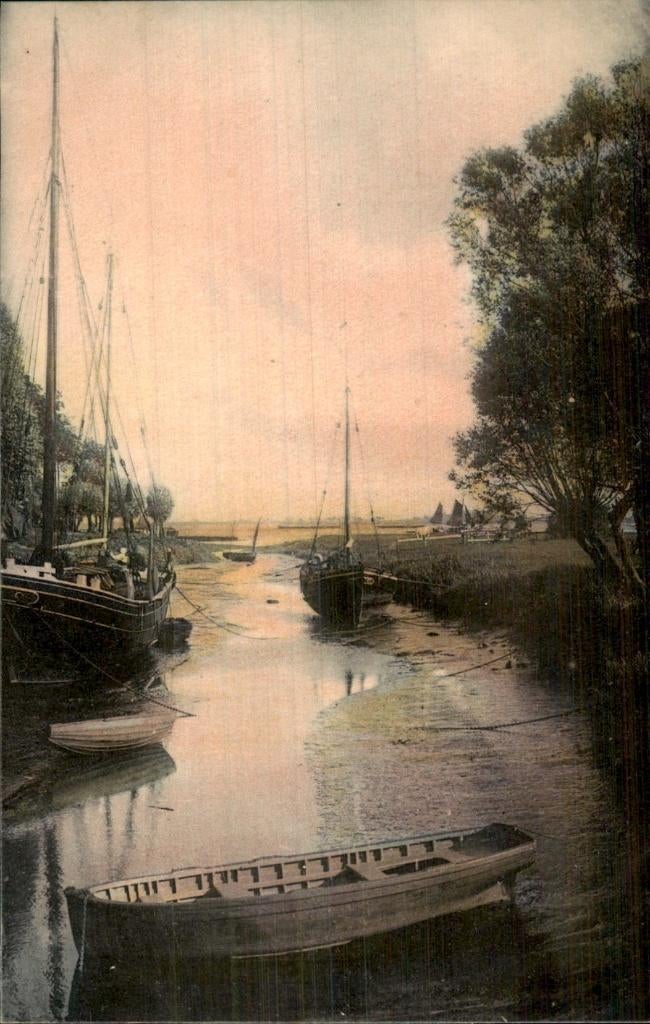 Rotterdam - Boten - Aan oever, Ophalen of Verzenden, Voor 1920, Gelopen, Zuid-Holland