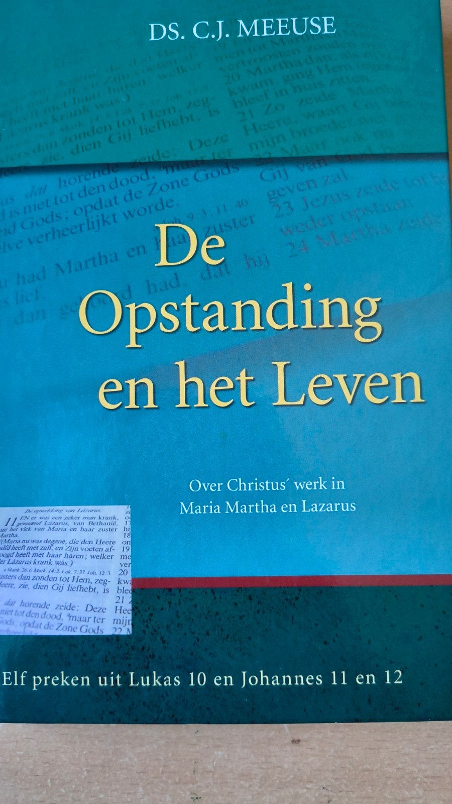 De opstanding en het leven. Ds CJ Meeuse, Boeken, Ds CJ Meeuse, Christendom | Protestants, Ophalen of Verzenden, Zo goed als nieuw