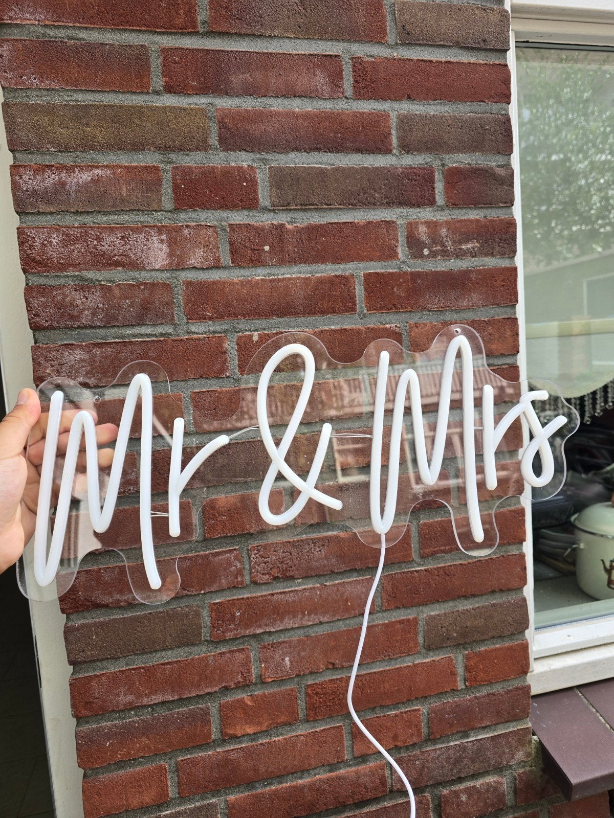 Led sign Mr &Mrs, Ophalen of Verzenden, Nieuw