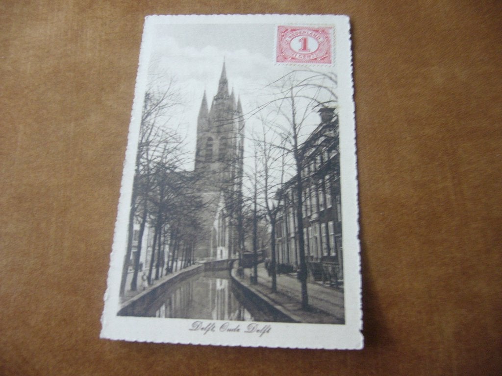 DELFT  =  OUDE DELFT  BRIEFKAART  1913, Ophalen of Verzenden, Voor 1920, Gelopen, Zuid-Holland