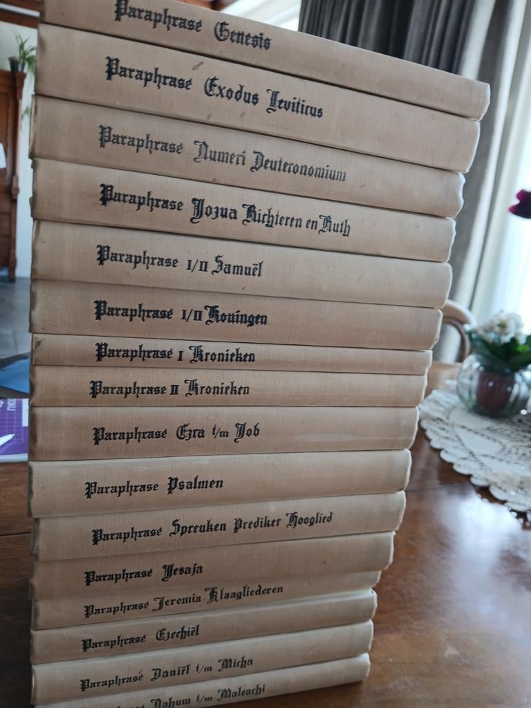 WD015Paraphrase Bijbelboek. Dr. J. Schelhaas Hzn. - 16 delen, Boeken, Godsdienst en Theologie, Gelezen, Christendom | Protestants