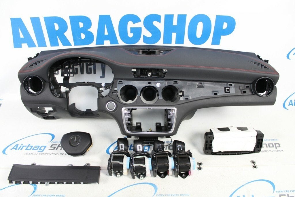 Airbag set - Dashboard AMG leer Mercedes CLA Klasse 2013-...