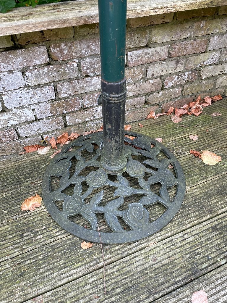 Stevige gietijzeren parasolvoet, Tuin en Terras, Ophalen, Parasolvoet, Minder dan 1 meter, Verstelbaar